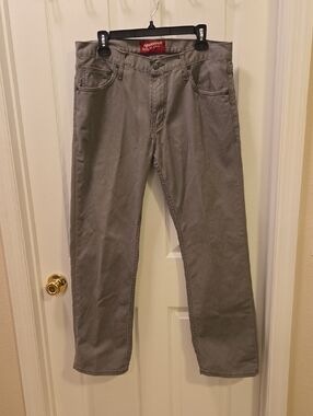 Arizona Jean Co Men's Jeans Gray 34x30 100% Cotton